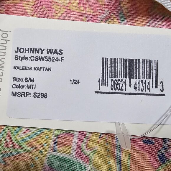 Johnny Was Kaleida Caftan Swim Cover-up - Picture 10 of 13